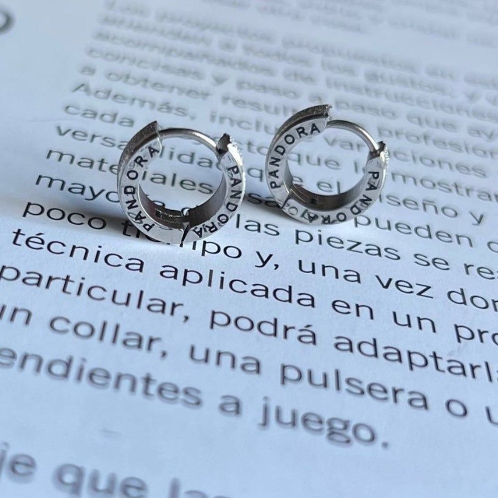 Stainless Steel Silver tone huggie earrings